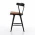 Ripley Stool W Cushion In Black Oak In Counter by FOUR HANDS