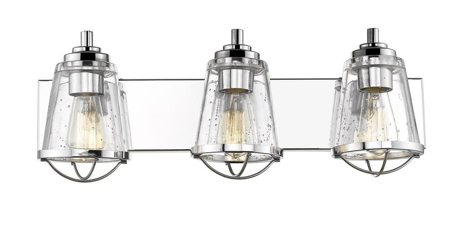 Mariner 3 Light Vanity in Chrome Finish by Z-Lite