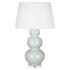 Celadon Triple Gourd Table Lamp by Robert Abbey