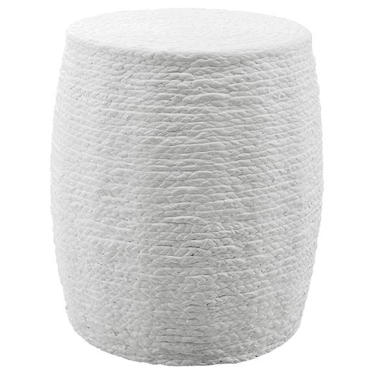 Resort White Accent Stool by Uttermost