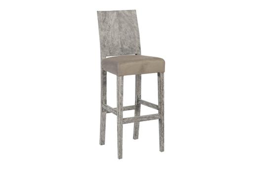 Origins Bar Stool, Chamcha Wood, Grey Stone by PHILLIPS COLLECTION
