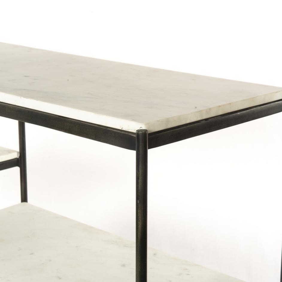 Lily Console Table-Hammered Grey by FOUR HANDS