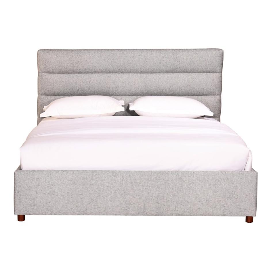 TAKIO QUEEN BED LIGHT GREY by Moes Home