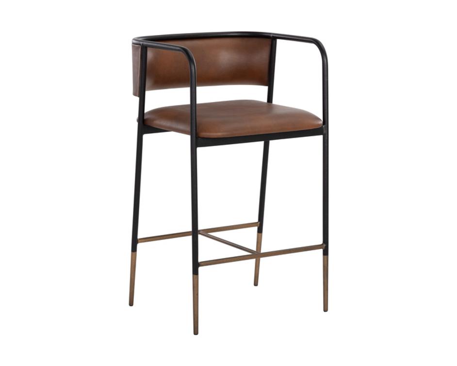 BRENAN COUNTER STOOL - BRAVO COGNAC by Sunpan