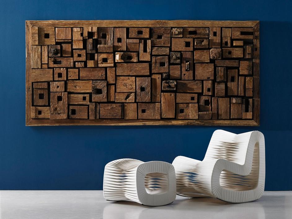 Seat Belt Stool,White    by PHILLIPS COLLECTION