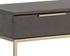 Rebel Console Table With Drawers - Gold - Charcoal Grey by Sunpan