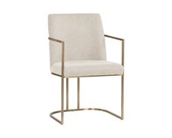 Rayla Dining Armchair - Belfast Oatmeal by Sunpan