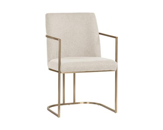 Rayla Dining Armchair - Belfast Oatmeal by Sunpan