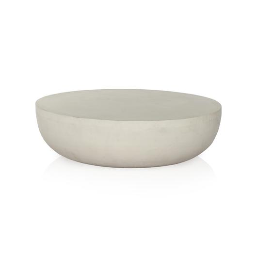 Basil Outdoor Coffee Table 48" In Matte White by FOUR HANDS