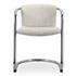 Freeman Chrome Frame Dining Chair Blended Cream - Set Of Two by Moes Home