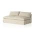 Grant Slipcover Sectional In Antwerp Natural And Espresso by Four Hands