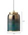 Vapor Metallic Glass 1-Light Pendant, Aqua by Jamie Young