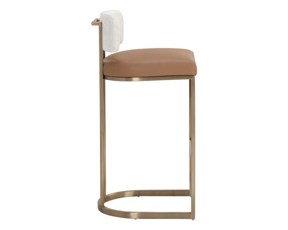 LARISSA BARSTOOL - NAPA COGNAC / RHEA LIGHT BARLEY by Sunpan