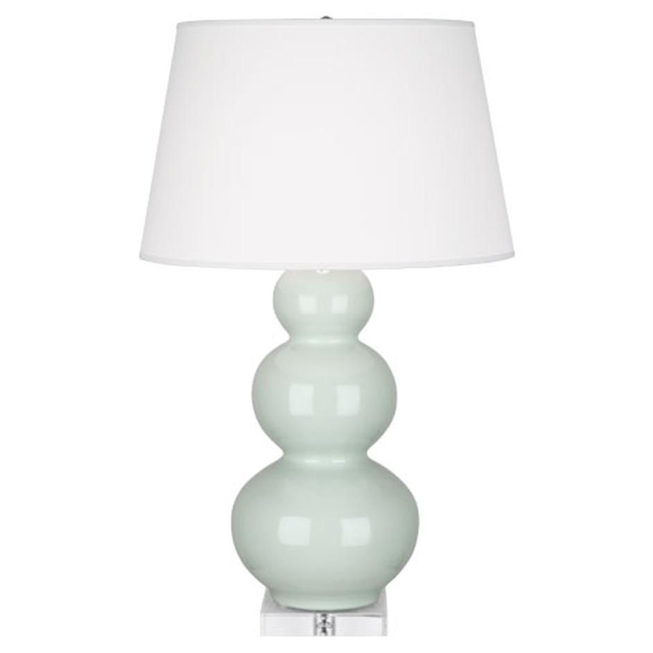 Celadon Triple Gourd Table Lamp by Robert Abbey