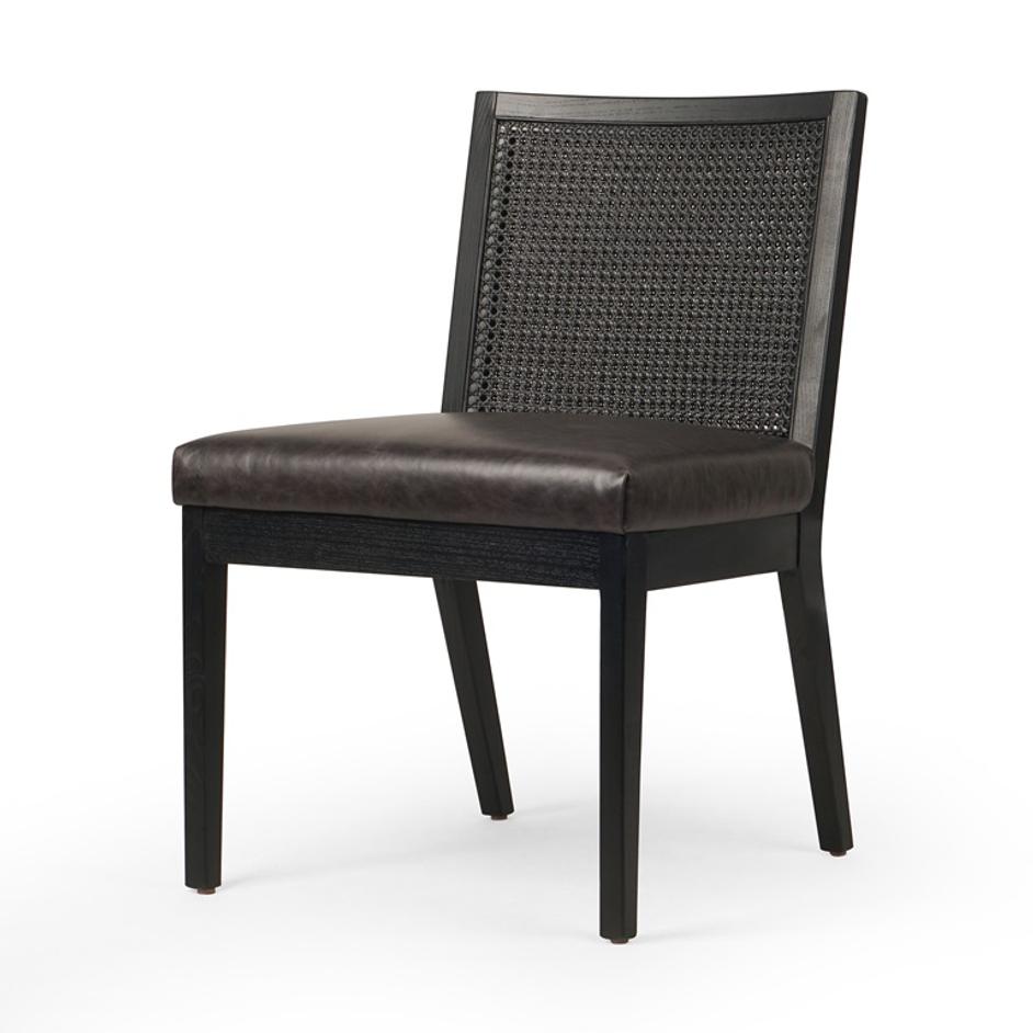 Antonia Armless Dining Chair In Black by FOUR HANDS