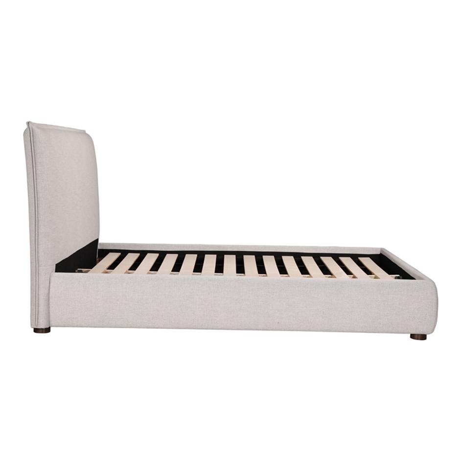 LUZON KING BED LIGHT GREY by Moes Home