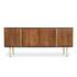 Dionne 4 Door Sideboard Brass by Moes Home