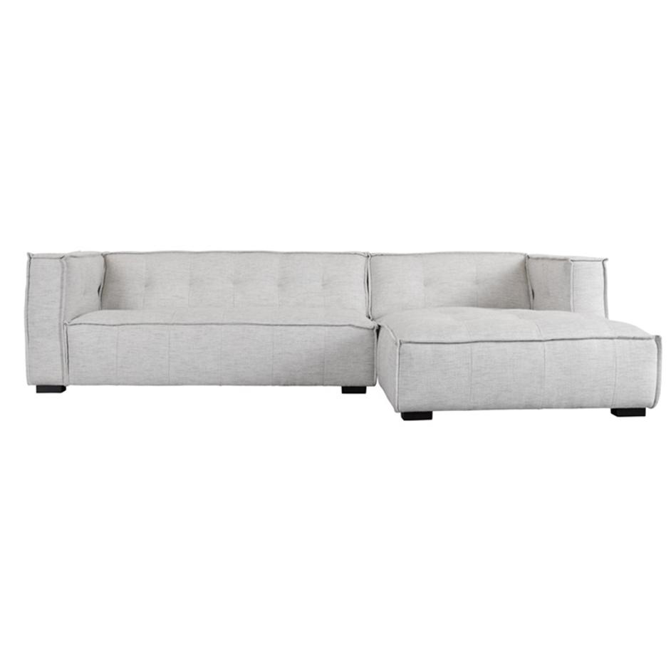 Element 2pc Sectional w/RAF Chaise Beige by Classic Home