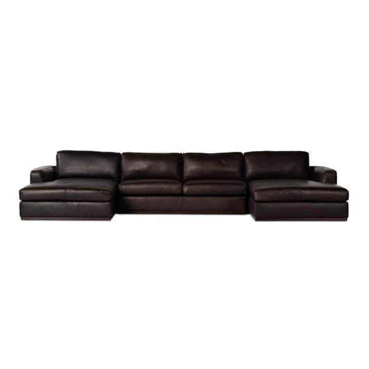 Colt 3-Piece U Sectional - Heirloom Cigar by Four Hands