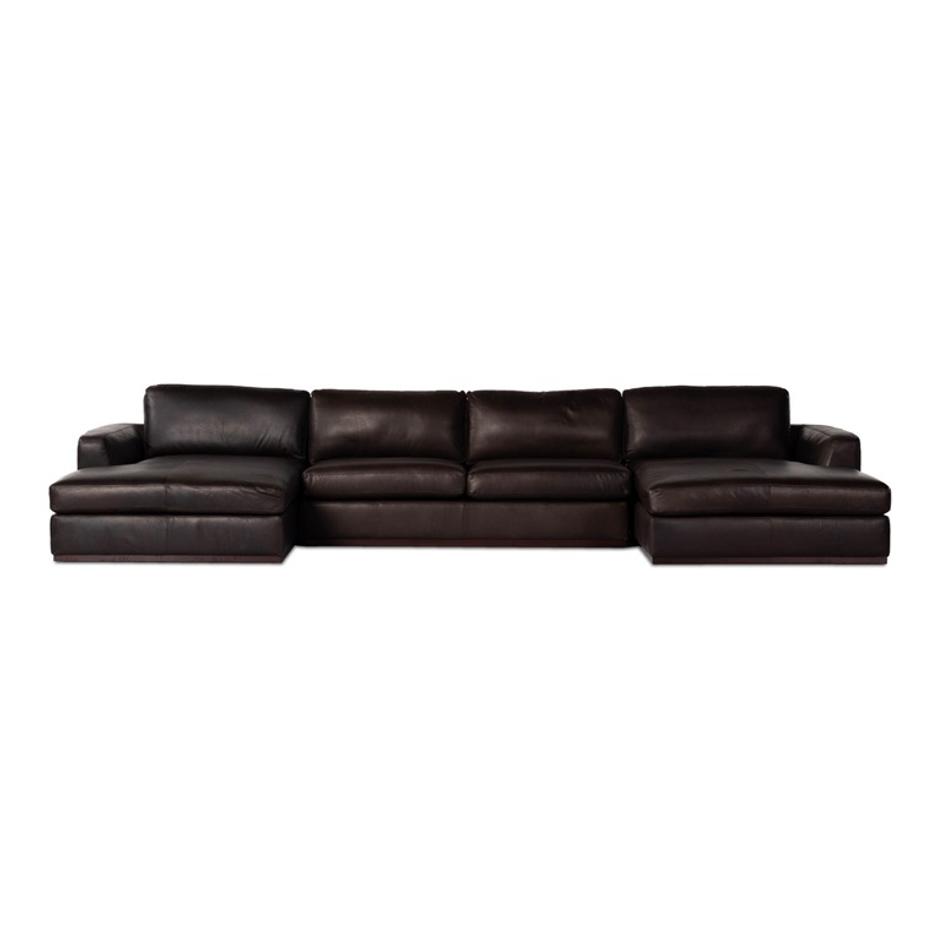 Colt 3-Piece U Sectional - Heirloom Cigar by Four Hands