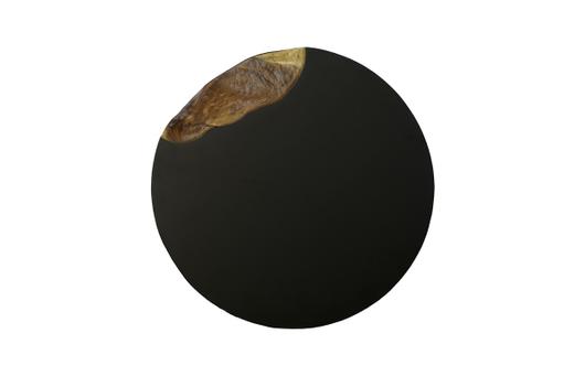 Cornered Coffee Table, Natural, Iron, Round by Phillips Collection