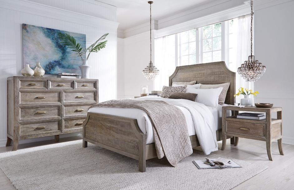 Francesca Cal King Bed Vintage Taupe by Classic Home