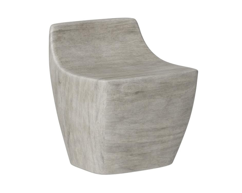 LEDGER STOOL - ASH GREY WOOD LOOK by Sunpan