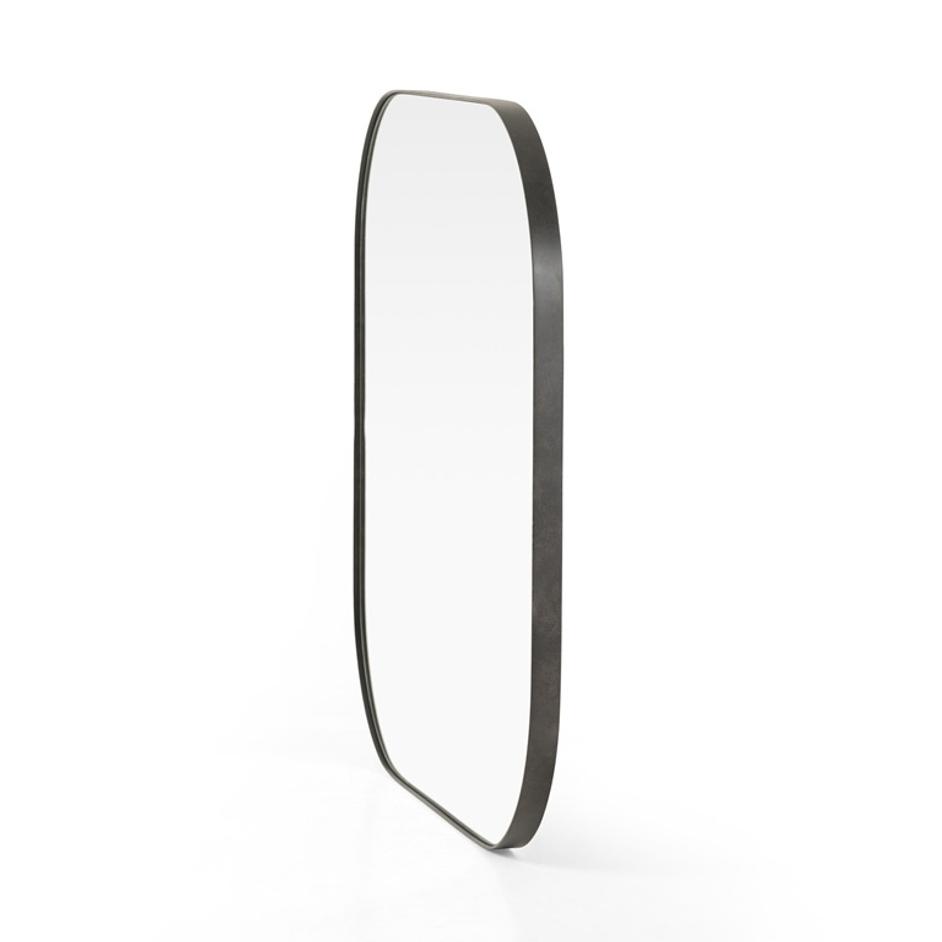 Bellvue Square Mirror - Rustic Black by Four Hands