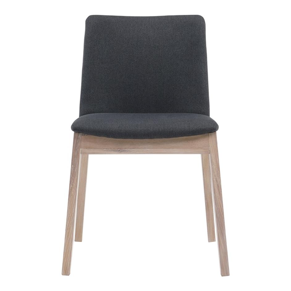 DECO OAK DINING CHAIR DARK GREY by Moes Home