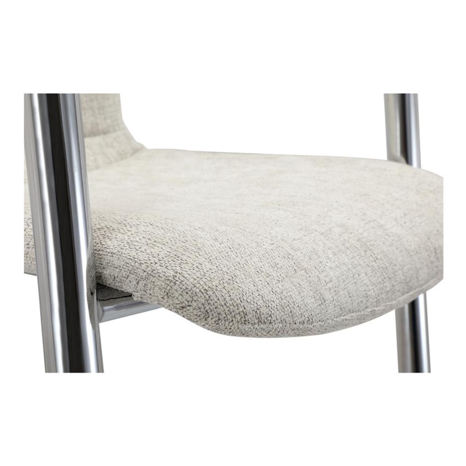 Freeman Chrome Frame Counter Stool Blended Cream - Set Of Two by Moes Home