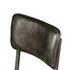 Bill 17" Ebony Leather and Iron Dining Chair by Home Trends & Design