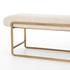 Sled Bench in Thames Cream by FOUR HANDS
