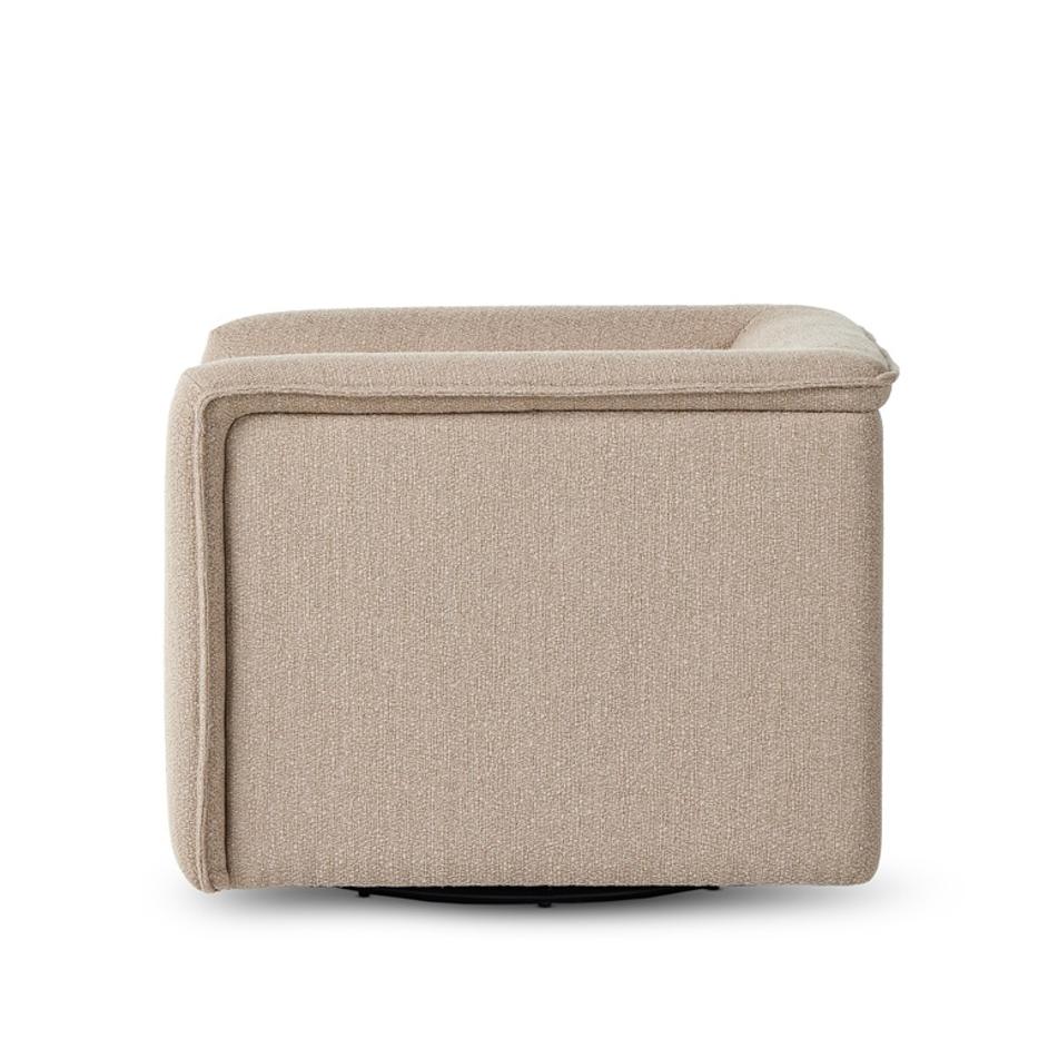 Wellborn Swivel Chair In Kerbey Camel by FOUR HANDS