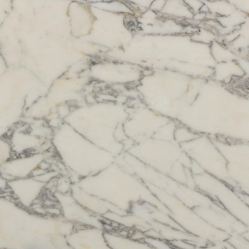 Balboa Outdoor End Table - Veined White Marble by Four Hands