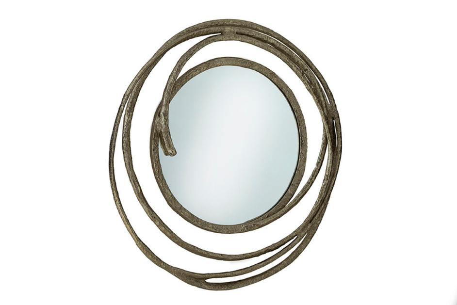 Gold Circles Mirror by Furniture Classics