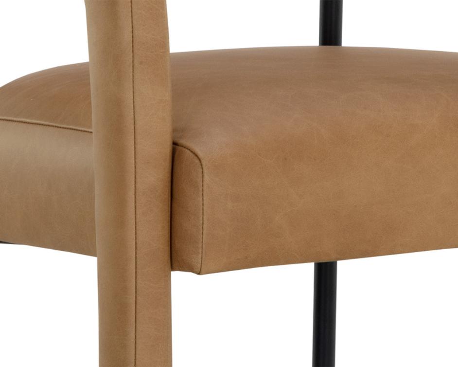 MAVIA BARSTOOL - LUDLOW SESAME LEATHER by Sunpan