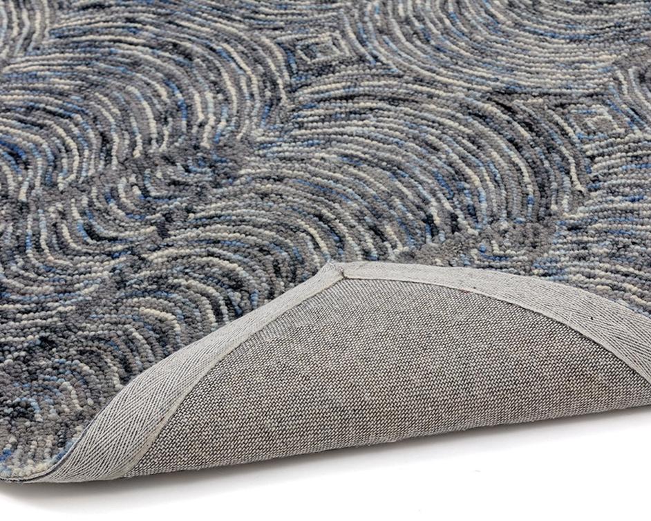 Corfu Hand-tufted Rug - Blue / Charcoal - 8' X 10' by Sunpan