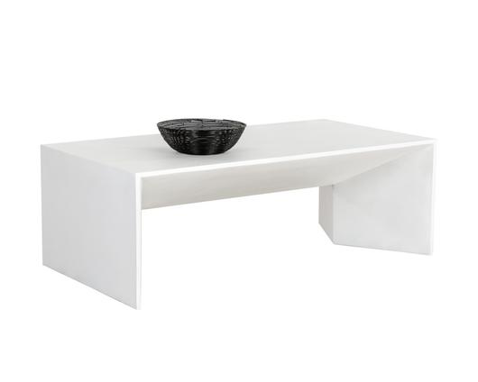 NOMAD COFFEE TABLE - WHITE by Sunpan
