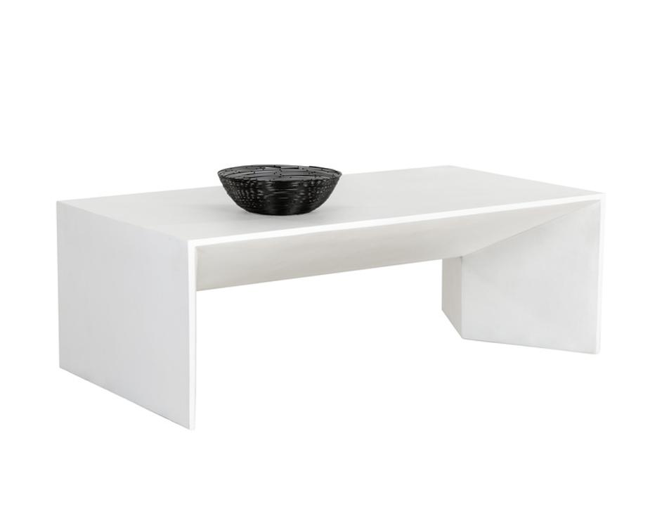 NOMAD COFFEE TABLE - WHITE by Sunpan