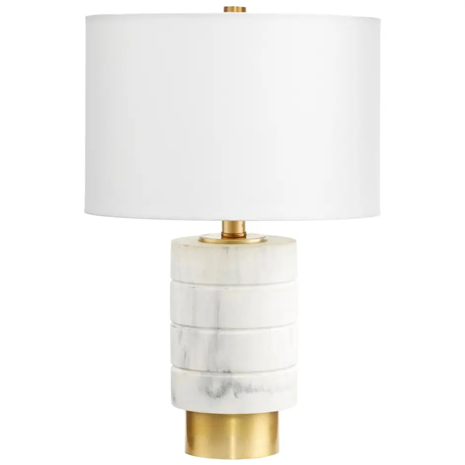Casper Table Lamp in White by Cyan Design