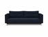 CASSIUS D.E.L. SLEEPER SOFA in MIXED DANCE BLUE FABRIC WITH Chrome legs 528 by INNOVATION USA