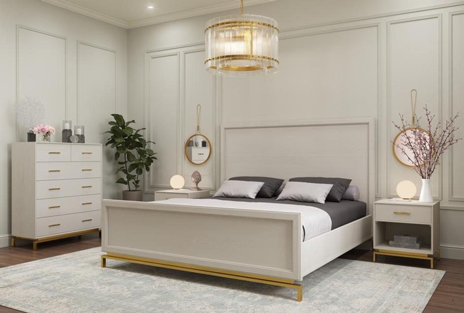 KORE CHANDELIER - SMALL - BRASS - CLEAR by Sunpan