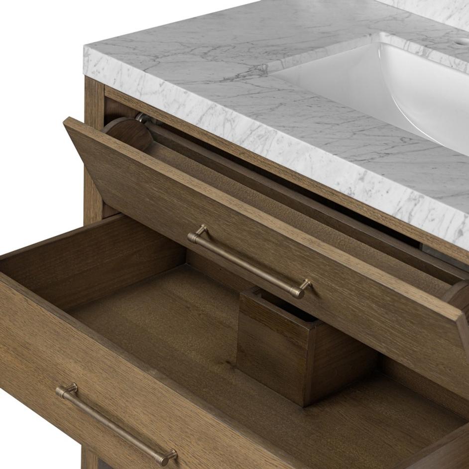 Anthem Single Vanity - Washed Natural Veneer by Four Hands