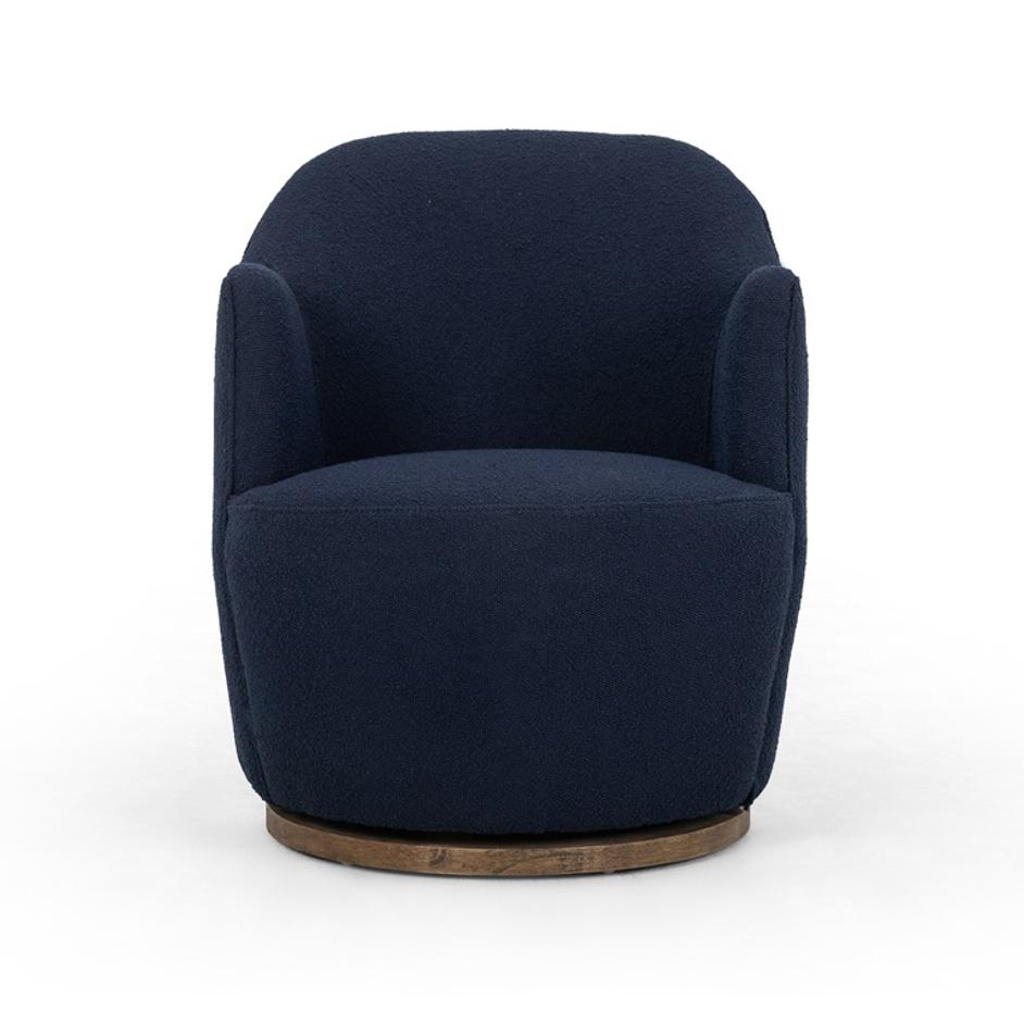 Aurora Swivel Chair In Copenhagen Indigo by FOUR HANDS
