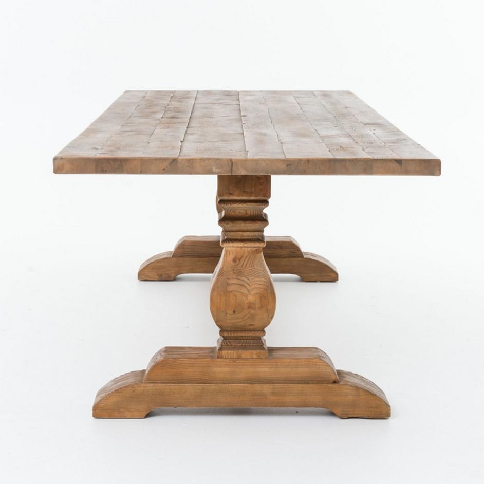 Butner Dining Table 110 W/Oak Top by FOUR HANDS
