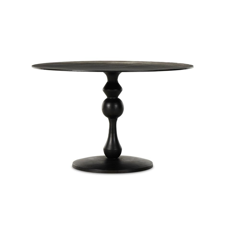 Daffin Round Bistro Table - Black Antique by Four Hands