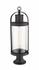 Roundhouse 1 Light Outdoor Pier Mounted Fixture in Black Finish by Z-Lite