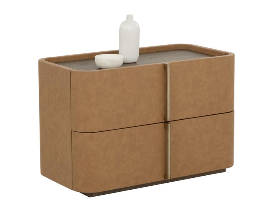 JAMILLE NIGHTSTAND - LARGE - COGNAC by Sunpan