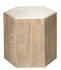 Argan Wood Hexagon Table, Large by Jamie Young