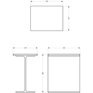 I-Beam Side Table by Urbia Imports